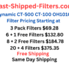 Dynamic Air Filters for CT-500, CT-100, and OH1010 Models
