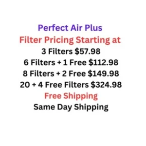 Perfect Air Plus air fillters for sale replacement