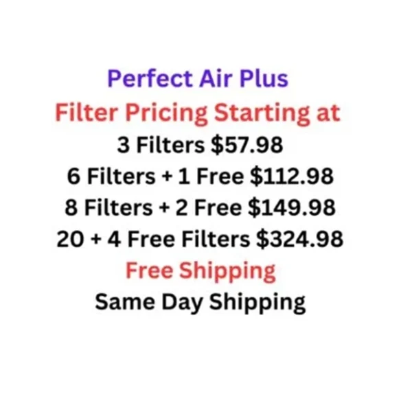 Perfect Air Plus air fillters for sale replacement