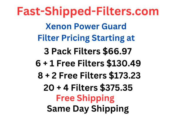 Replacement Filters Compatible with Xenon Power Guard