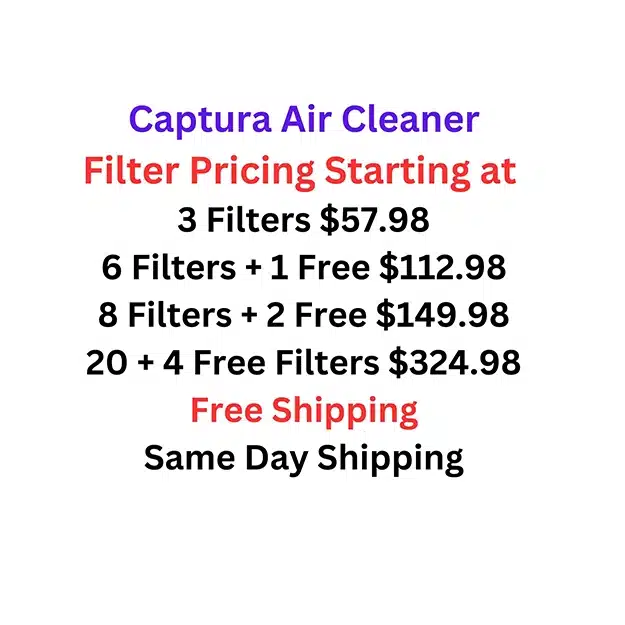 captura air filter for sale