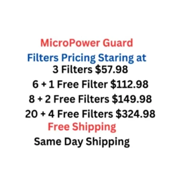 mircopower guard air filters