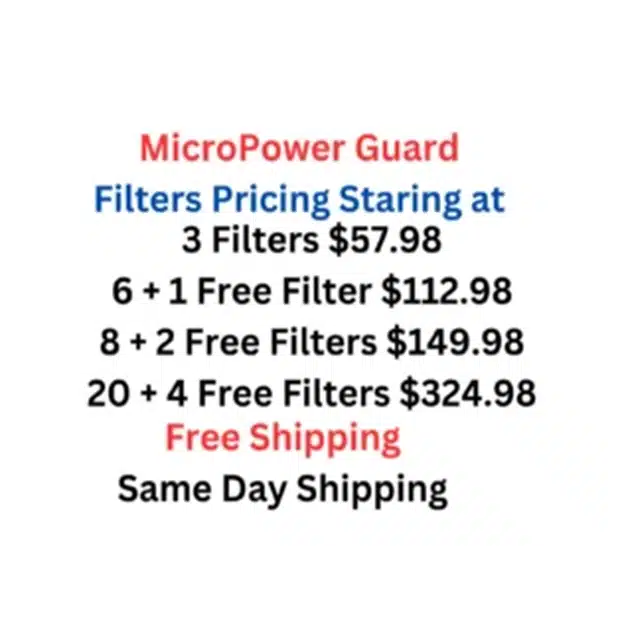 mircopower guard air filters