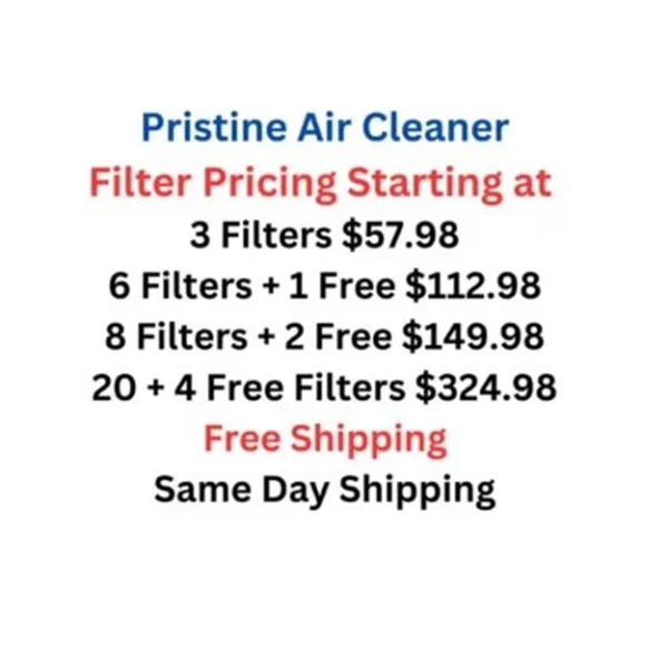 pristine air cleaner air filter