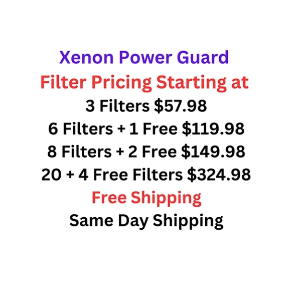 xenon power guart air filter website