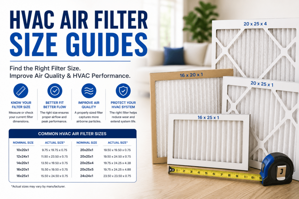 hvac air filter size guides