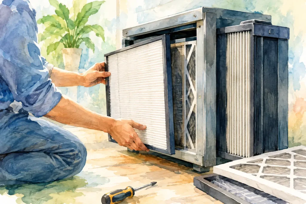 How to Install Filter Media in an Electronic Air Cleaner